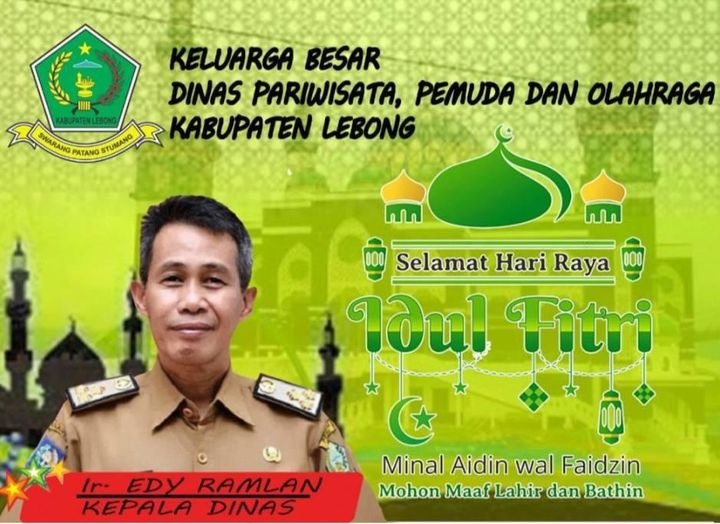 Keluarga Besar Disparpora Lebong Ucapkan Selamat Hari Raya Idul Fitri 1442 H