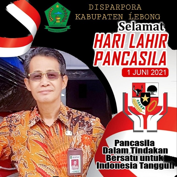 Keluarga Besar Disparpora Lebong Mengucapkan Selamat Hari Lahirnya Pancasila