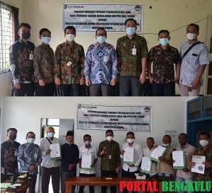 Penandatanganan Turunan PKS Bank Bengkulu Dengan PPDI Se Kecamatan Lebong Selatan dan Bingin Kuning