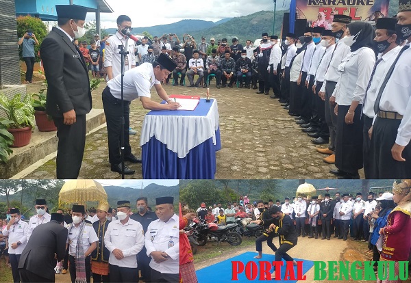 Bupati Kopli Ansori Lantik 52 Anggota BPD Se-Kecamatan Topos dan Rimbo Pengadang