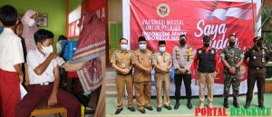 Dinkes Lebong Bersama BIN Lounching Vaksinasi Anak Usia 6-11 Tahun