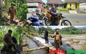 Irigasi Air Menganyau Kiri Ambrol, Ratusan Hektar Sawah Terancam Gagal Panen