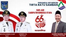 Jajaran Perumda Air Minum Tirta Ratu Samban Ucapkan Selamat Hari Jadi Kabupaten Bengkulu Utara ke-66