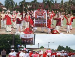 Meriahkan HUT RI Ke-81, SMAN 1 Mukomuko Gelar Jalan Santai dan Lomba